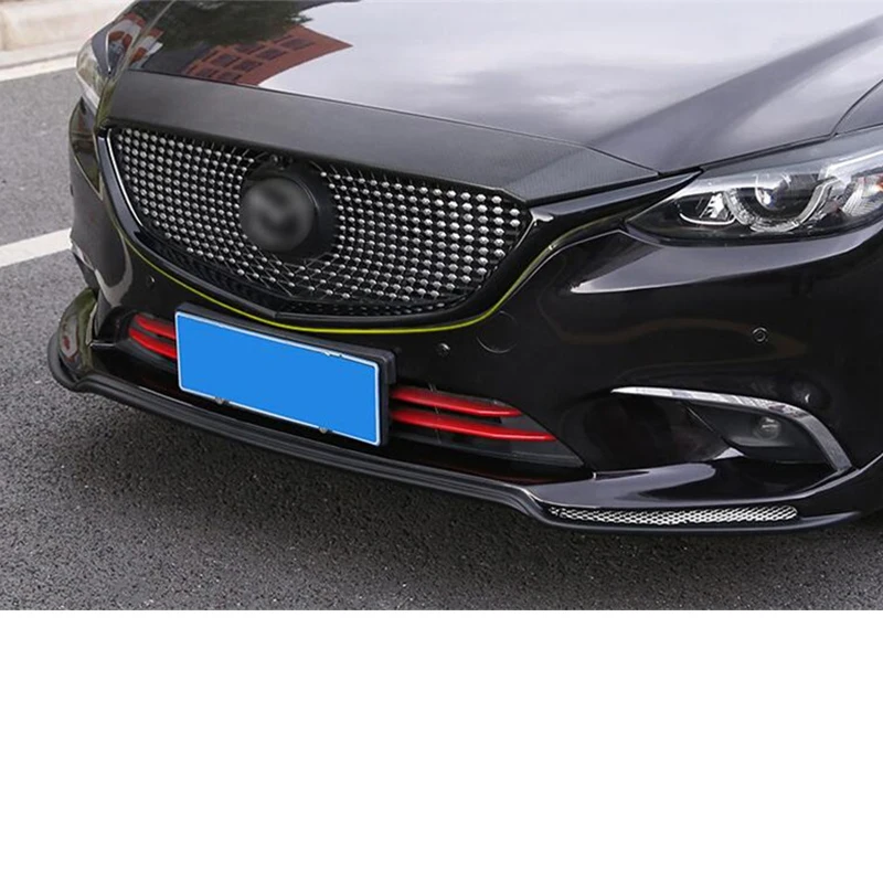 CEYUSOT для новой mazda 6 Автомобильная решетка отделка полосы 17 18 ABS Материал черный передний бампер полный грили крышка отделка мазда 6 M6 Wagon