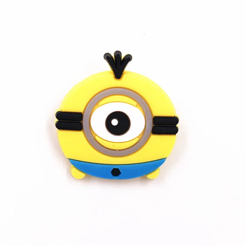 1 шт. мультяшный силиконовый милый животное инопланетянин брошь с иконкой желтый