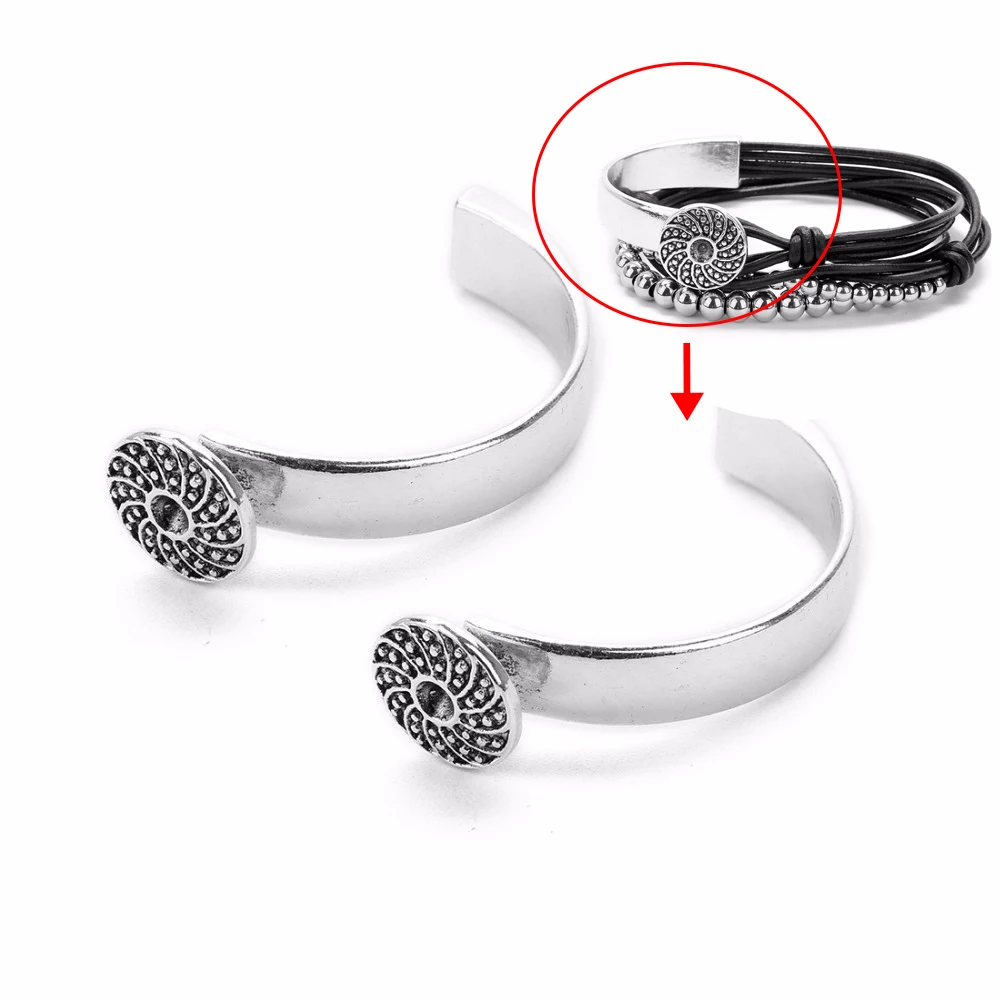 2 шт. инструменты для изготовления браслета из сплава и кожи винтажные Подвески