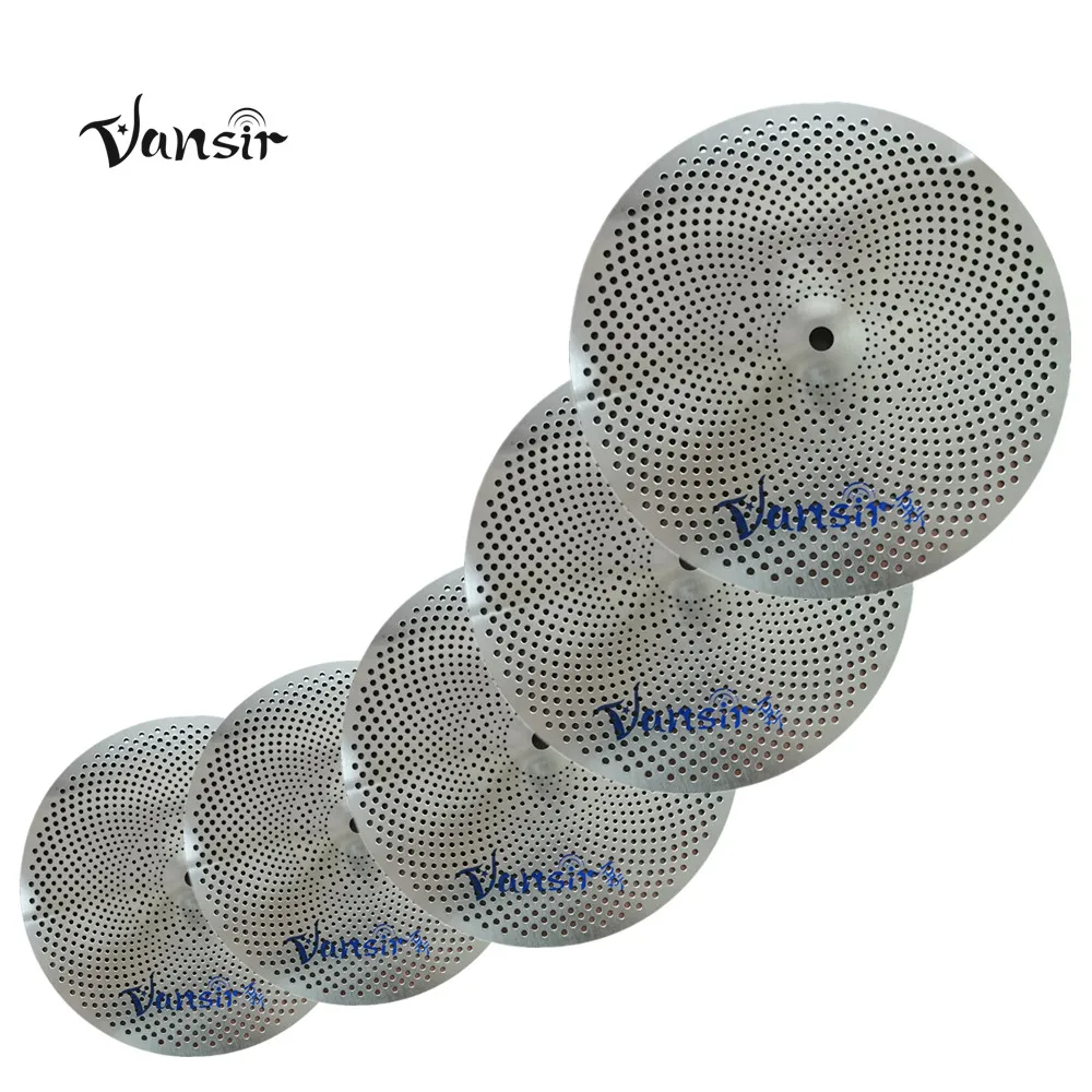 Vansir Silver Mute Cymbal 14''HH+16''Crash+18''Crash+20''Ride+Cymbal Bag