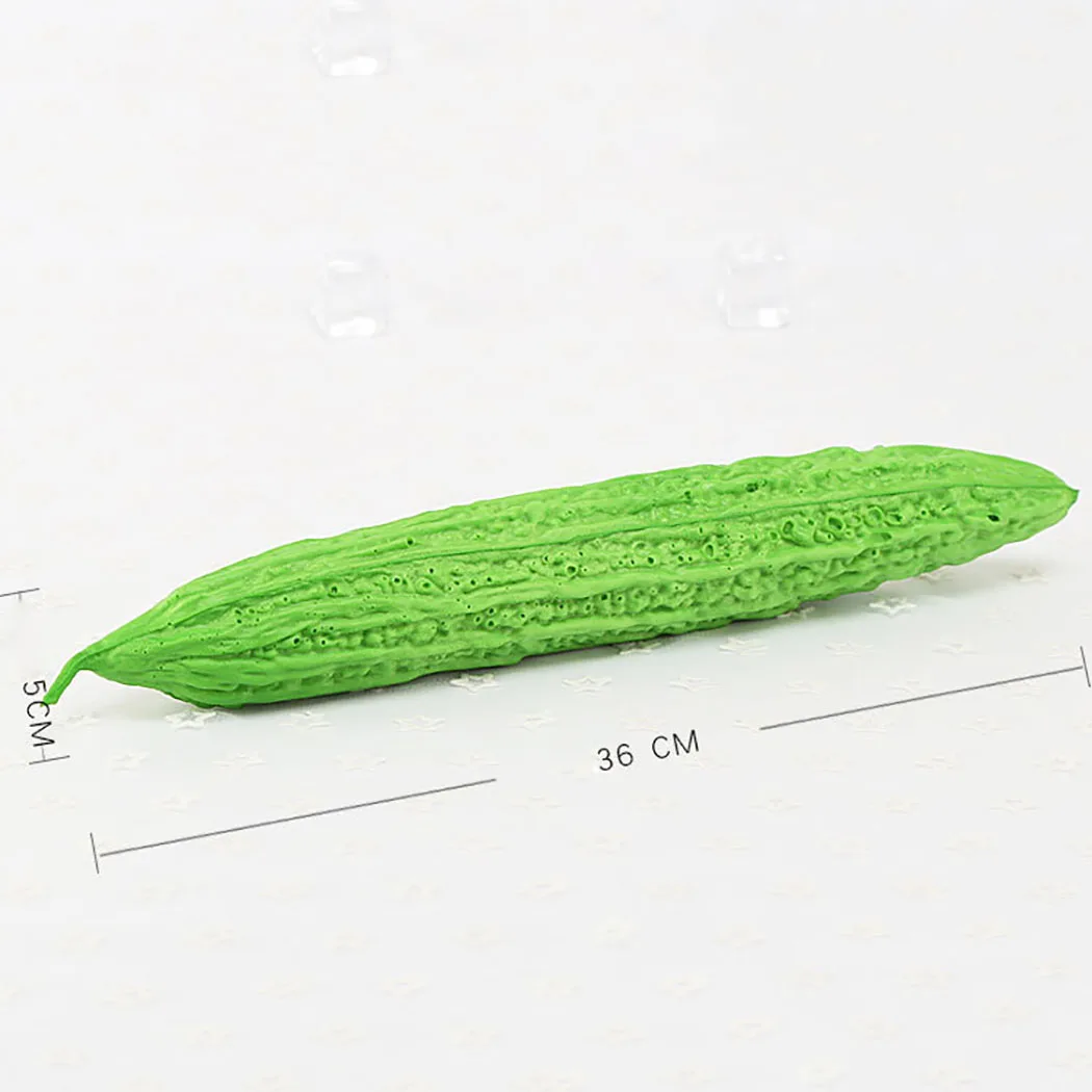 36cm Artificial Vegetable Lifelike Bitter Gourd Simulated Prop Photo Simulation Food Model Decoration Kitchen | Дом и сад