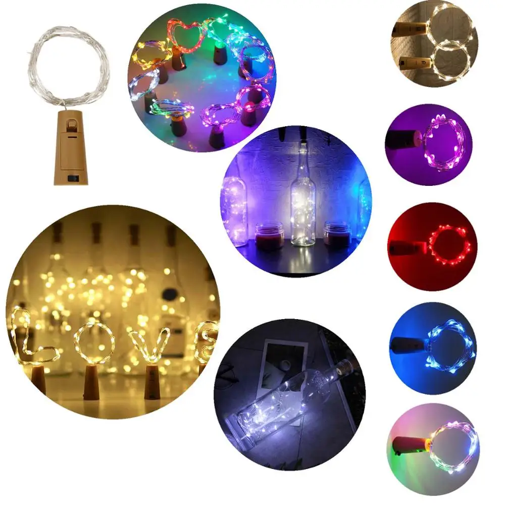 Гирлянда из проволоки серебристого и медного цвета с 30 светодиосветодиодный