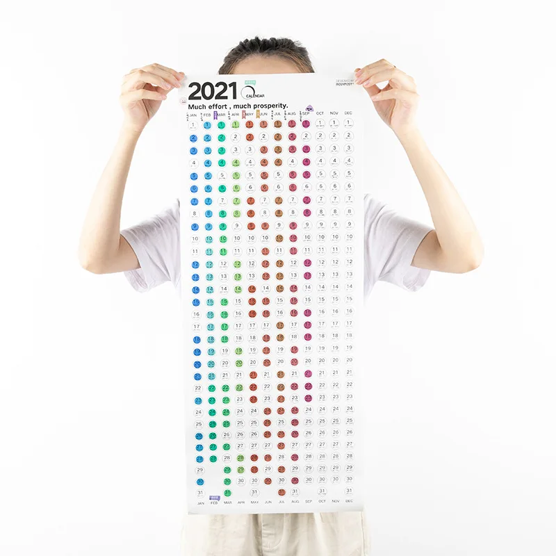 2021 год креативный настенный календарь для украшения дома ежедневник на 365 дней