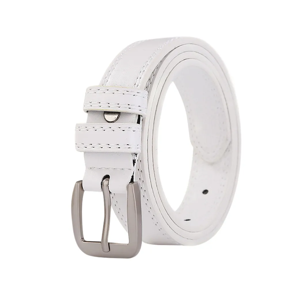 Женский ремень с металлической пряжкой кожаный винтажный пояс двойным кабелем