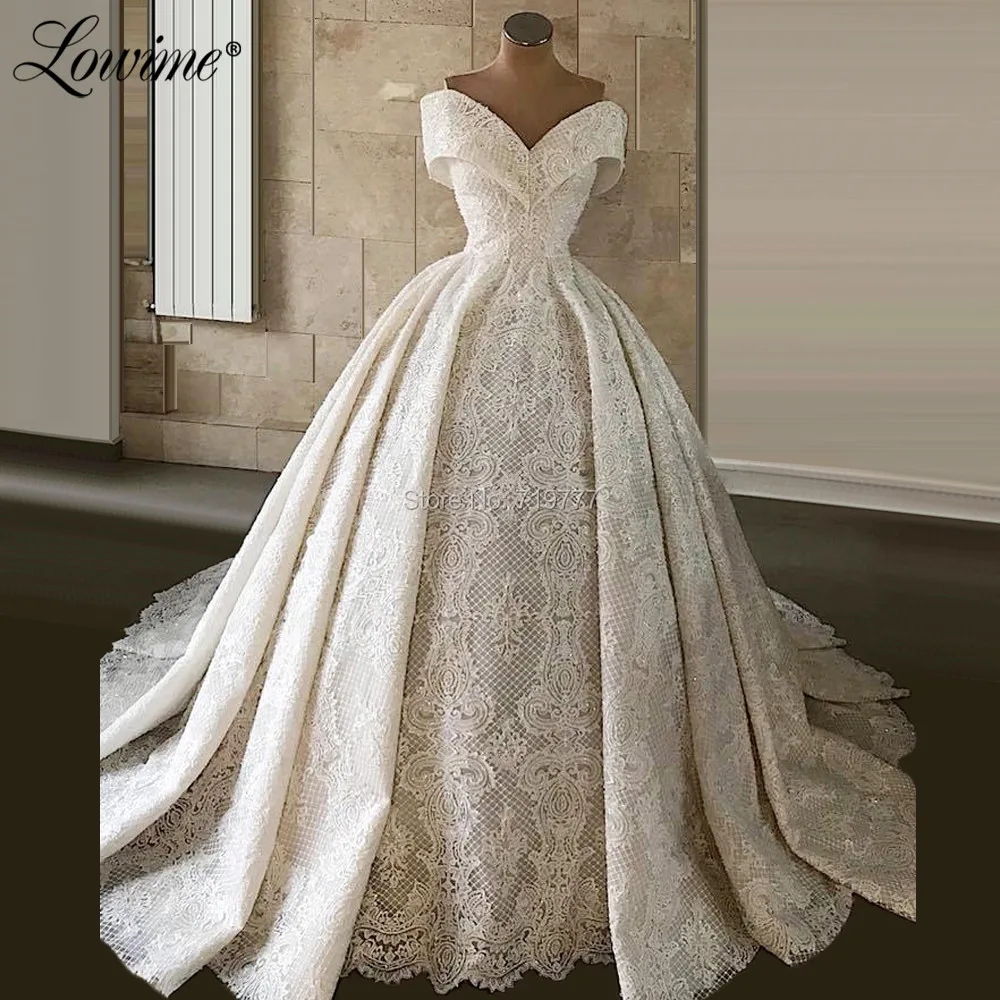 Dubai Wedding Dresses Long Turkish Bridal Gowns Vestidos De Novia 2020 Custom Made Arabic Muslim Wedding Gown Robe De Mariee