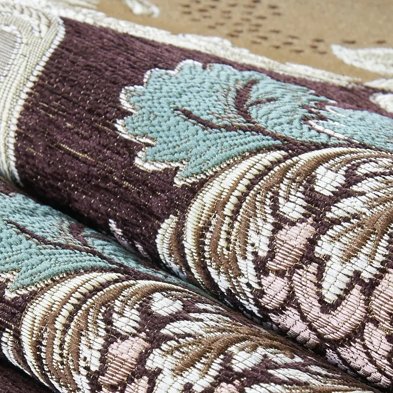 

Retro Jacquard Chenille Tablecloth Rectangular Round Square Lace Crystal Pendant Decor Party Dining Table Cover Chair Cover Set