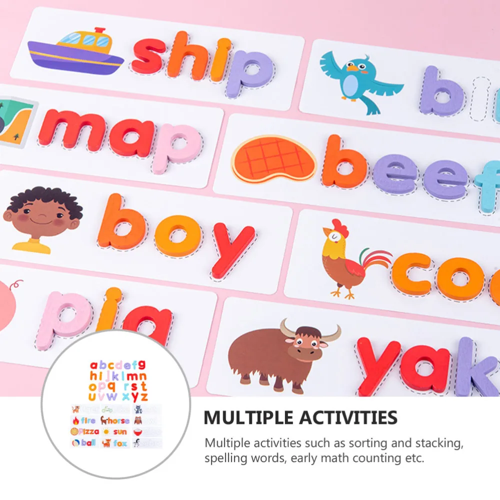 

1 Set English Letter Matching Game Spelling Puzzle Kids Educational