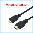 S ROBOT для Raspberry Pi 4 Micro HDMI в HDMI кабель, позолоченный 3D Кабель-адаптер для HDTV настольного телефона Raspberry Pi4 RPI174