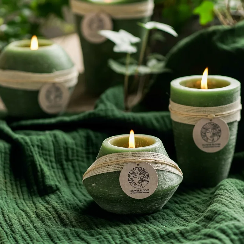 Декоративная ароматическая свеча матча 30 часов романтические свечи светильник