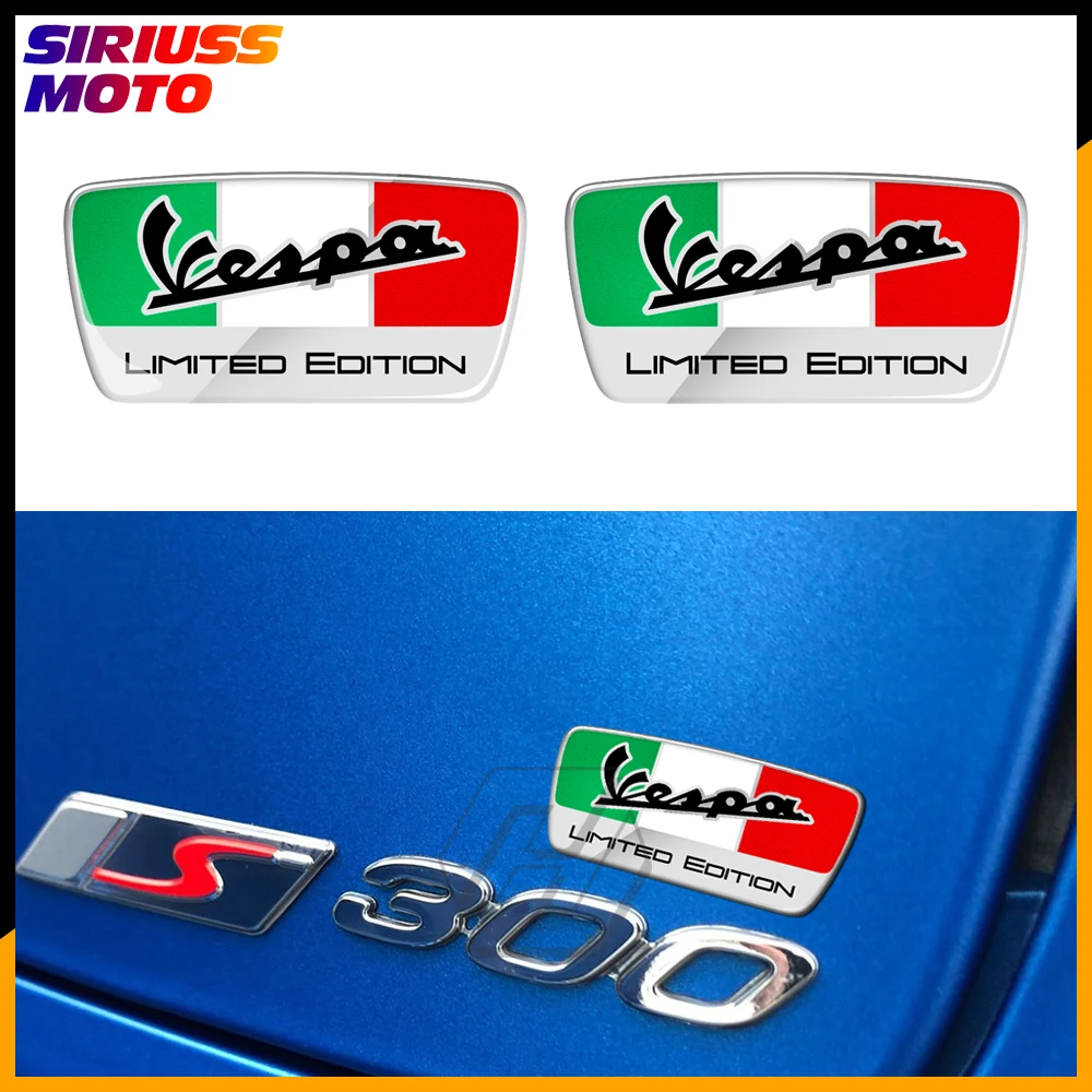 

3D Resin Scooter Sticker for Vespa GTS 250 300 300ie Sprint Primavera 50 125 150 Italy Limited Edition Decals