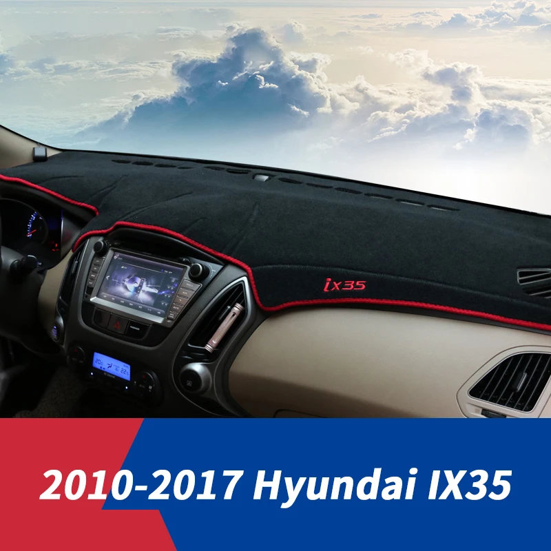 

Car dashboard Avoid light pad Instrument platform desk cover Mats Carpets LHD For Hyundai IX35 2010-2014 2015 2017 Accessories