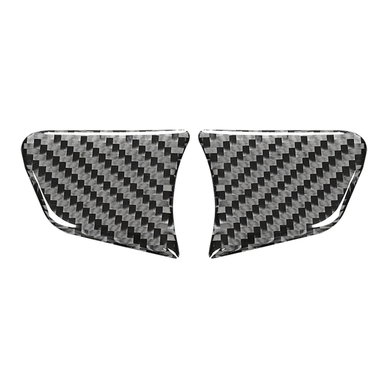

Carbon Fiber Steering Wheel Button Cover Sticker Trim for - A6 2012 2013 2014 2015 2016 2017 2018