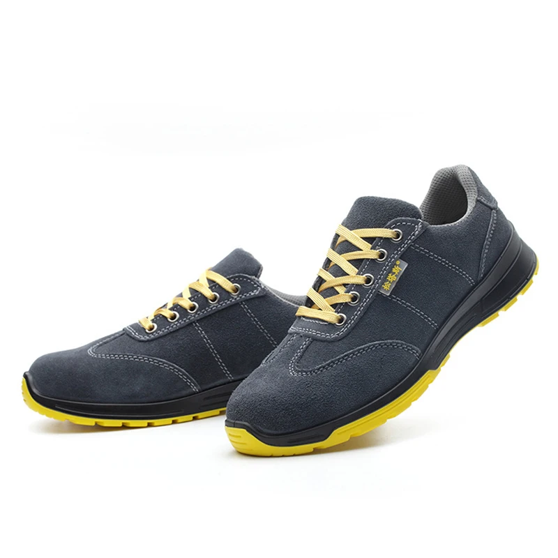 

Non-Slip Safety Shoes Men's Working Boots For Men Steel Toe Cap Safety Boots Anti-Stab Work Shoes Male Protective Work Sneakers
