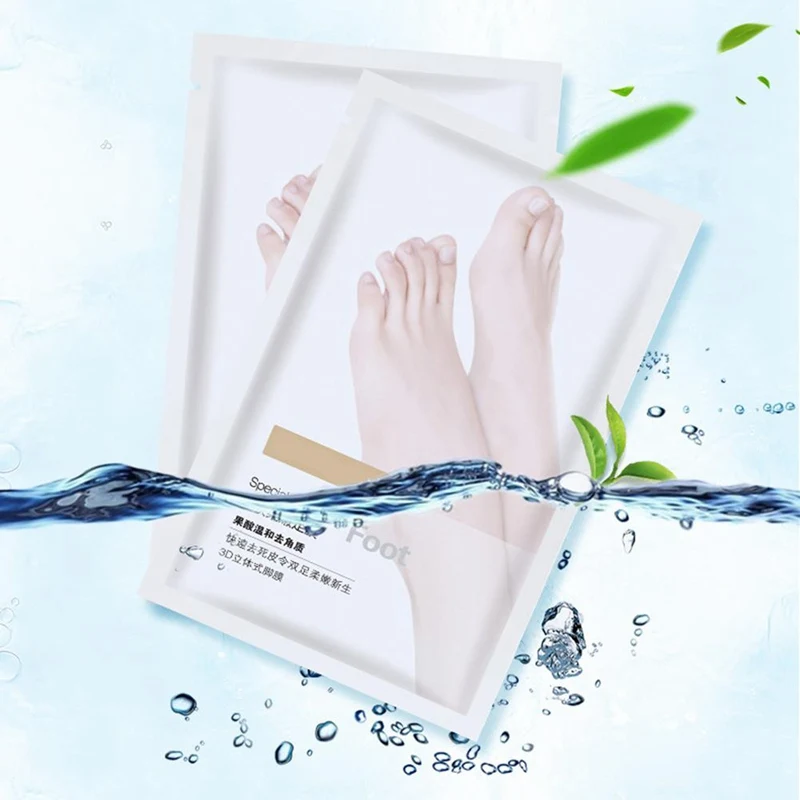 

FX 1Bag=2pcs Exfoliating Foot Mask Socks Pedicure Socks For Feet Peeling Foot Mask Health Care Skin Care Feet Dead Skin Removal