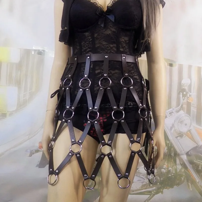 Женский пояс из полиуретановой кожи сексуальный в стиле панк новый модный дизайн