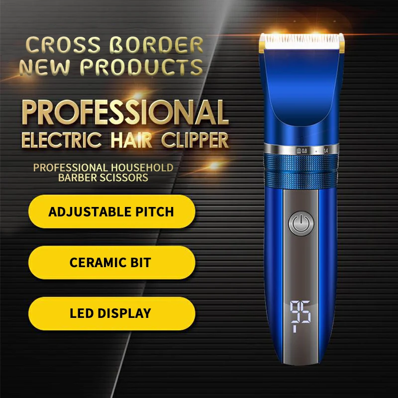 

Electric hair clipper USB charging cordless razor trimmer multi-caliper men's haircut and hair clipper household