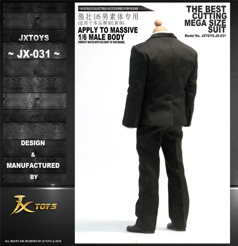 

In Stock JXTOYS-031 1/6th Large Suit Clothes For Strong Muscle Body Collection