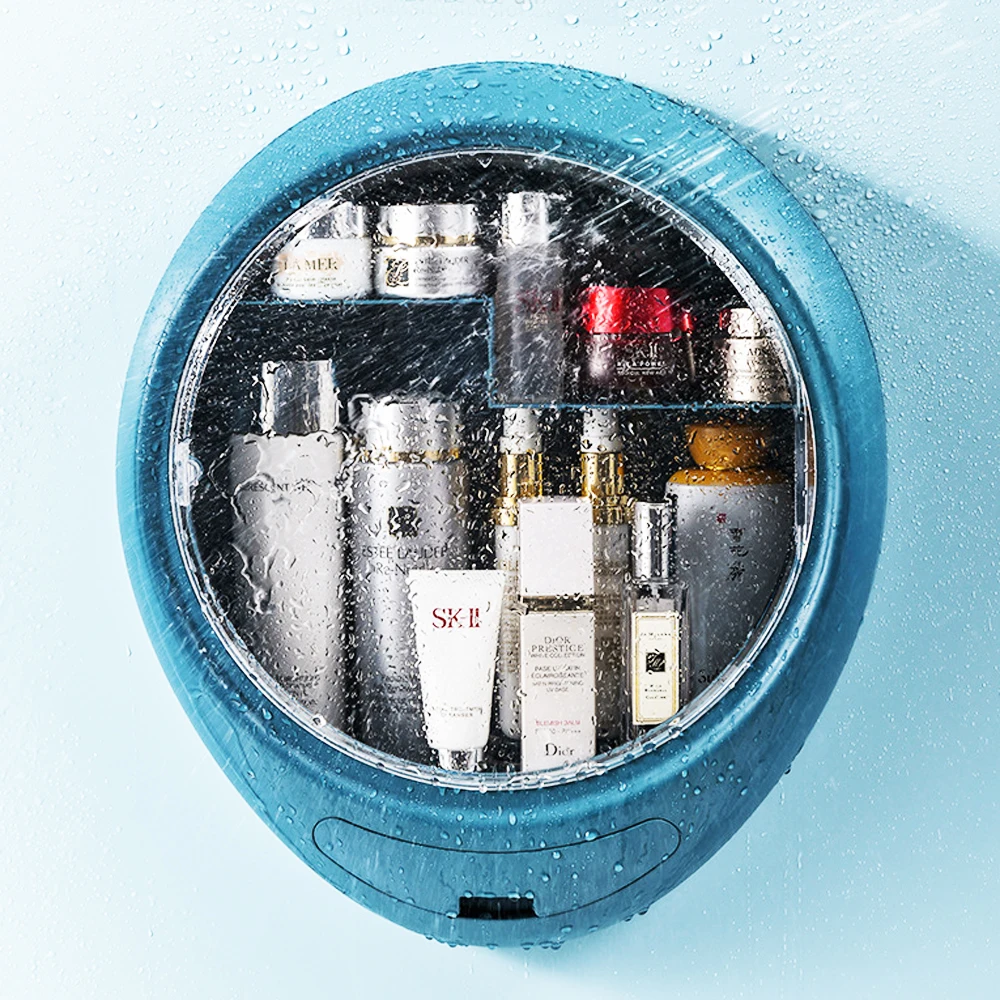 Отверстие без настенный макияж организатор ящик Косметика ювелирные изделия Лак