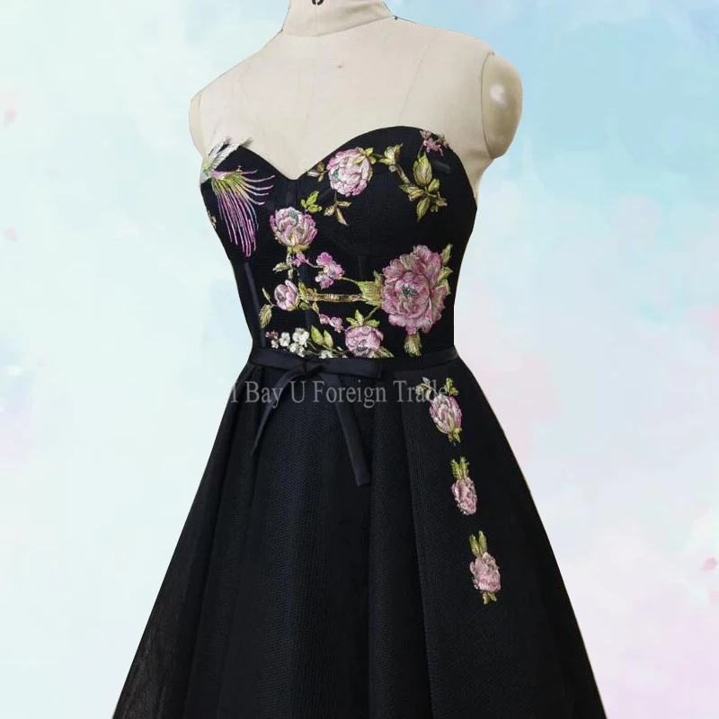 Красивое кружевное вечернее платье 2020 элегантное потрясающее Черное длинное