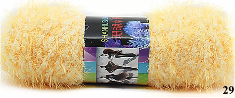 29 5pcs 5 шт. пряжа толстая Толщиной Кашемир Пряжа для Вязания Крючком Пряжи Теплый Мягкий Дешевые Пряжи 500 г/лот - Цвет: 29 5pcs
