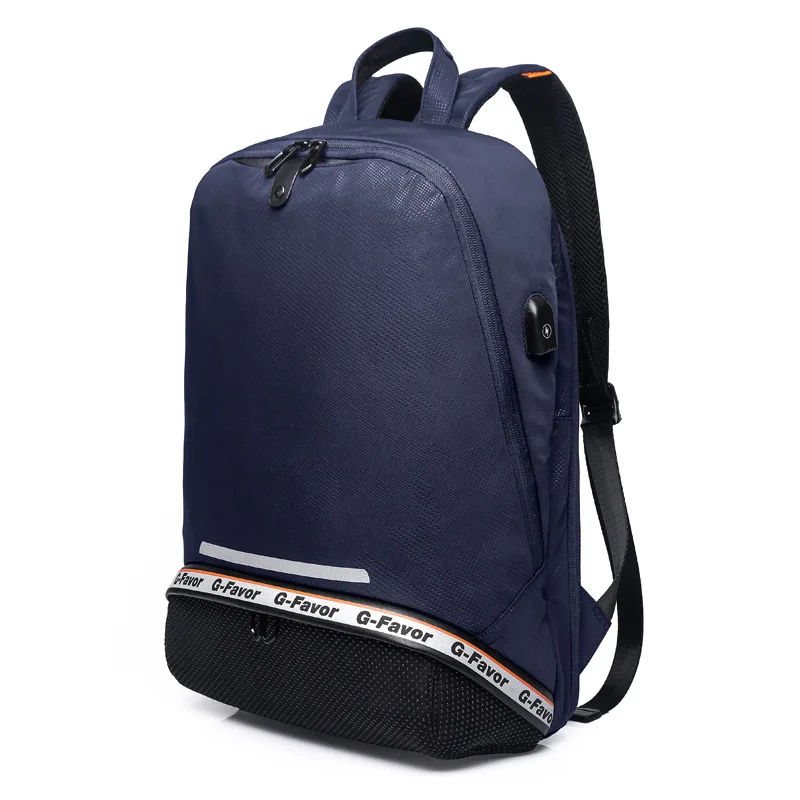 

Source point new men's backpack USB outdoor waterproof backpack men's multifunctional student computer travel bag