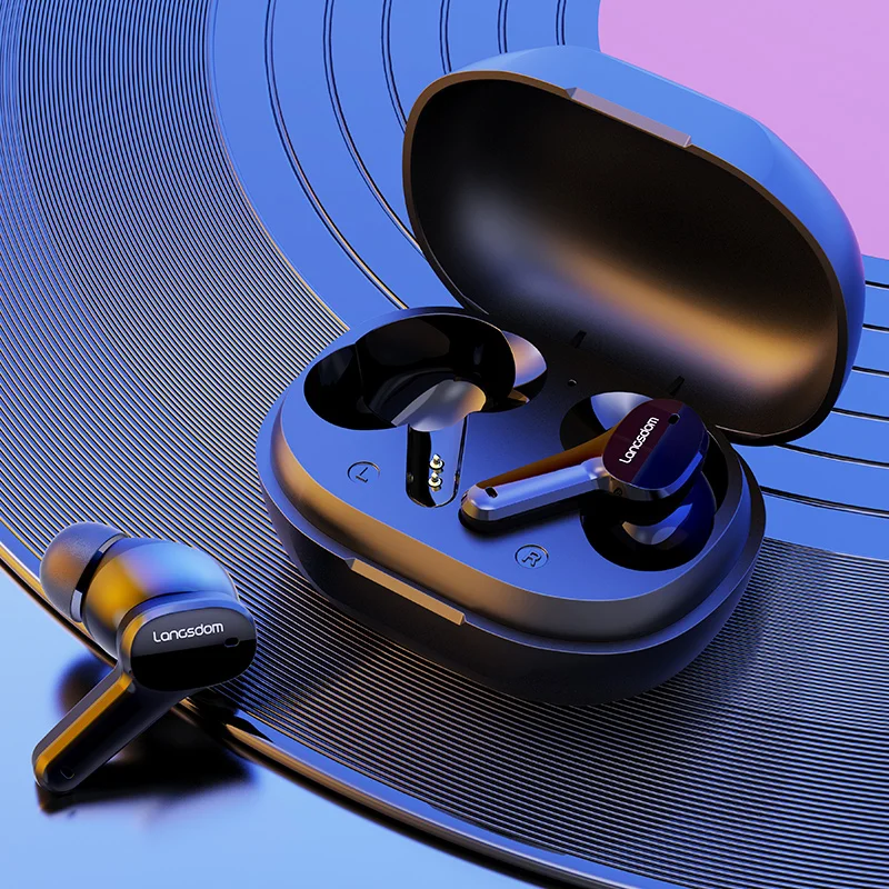 

T26 Bluetooth-compatible Earphone with Mic CVC8.0 Noise Cancelling True Wireless Headphones TWS for Phone auriculares