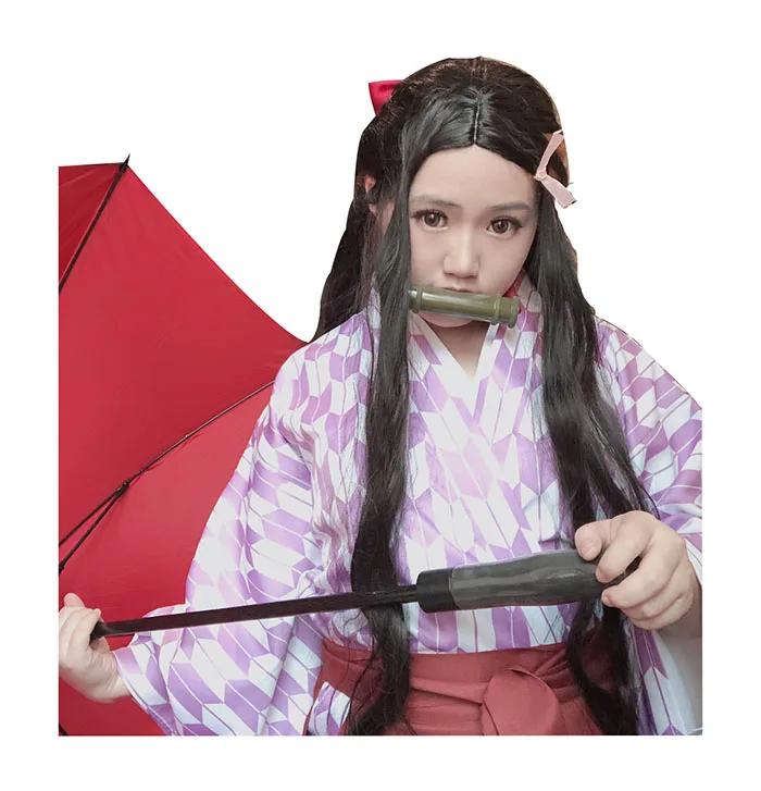 Anime Demon Slayer Kimetsu no Yaiba Kamado Nezuko Graduation Kimono Cosplay Costume Uniform Halloween Suit For Women Outfit New |