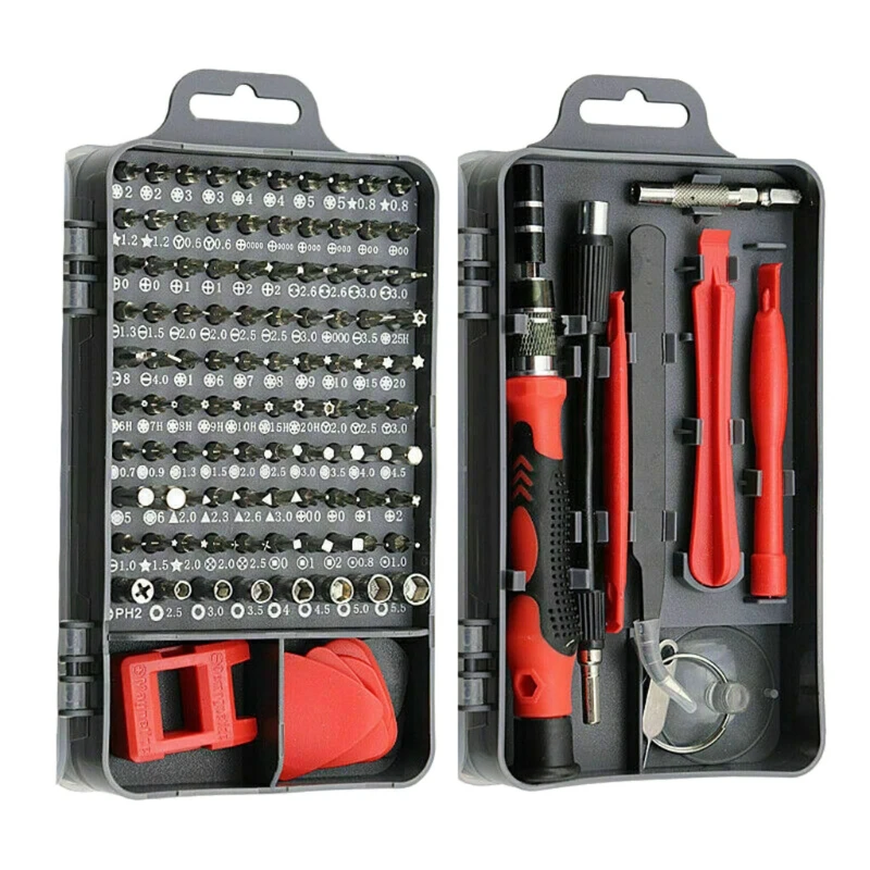 

115 in 1 Clock Mobile Phone Repair Kit Multiple Combinations Screwdriver Set