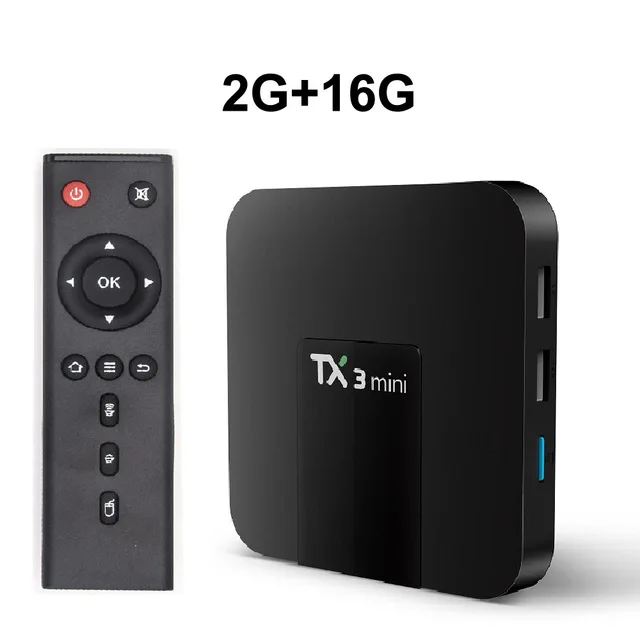2G 16G TX3 Мини Android 7,1 tv Box Smart tv H.265 4K Amlogic S905W 2G 16G телеприставка поддержка Мультимедийный проигрыватель с IPTV Tanix tv box 1G8G PK X96 - Цвет: 2G 16G