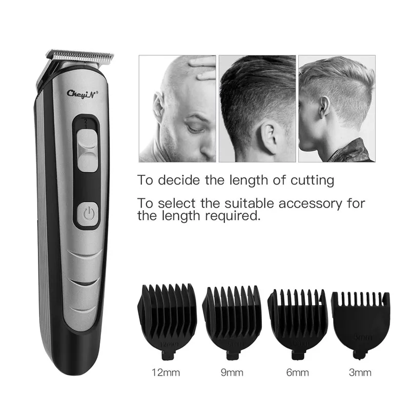 

Professional Cordless Hair Clipper Beard Trimmer Men's Trimmer Rechargeable Hair Cut Machine for Adult Kids +3 Limit Combs