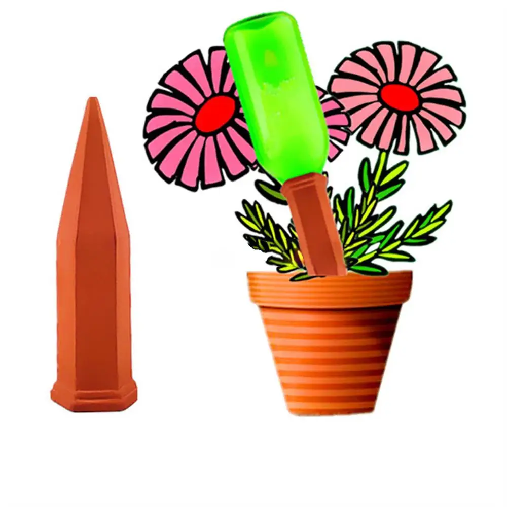 Набор из 8 конусов для самополива терракотовых растений устройство