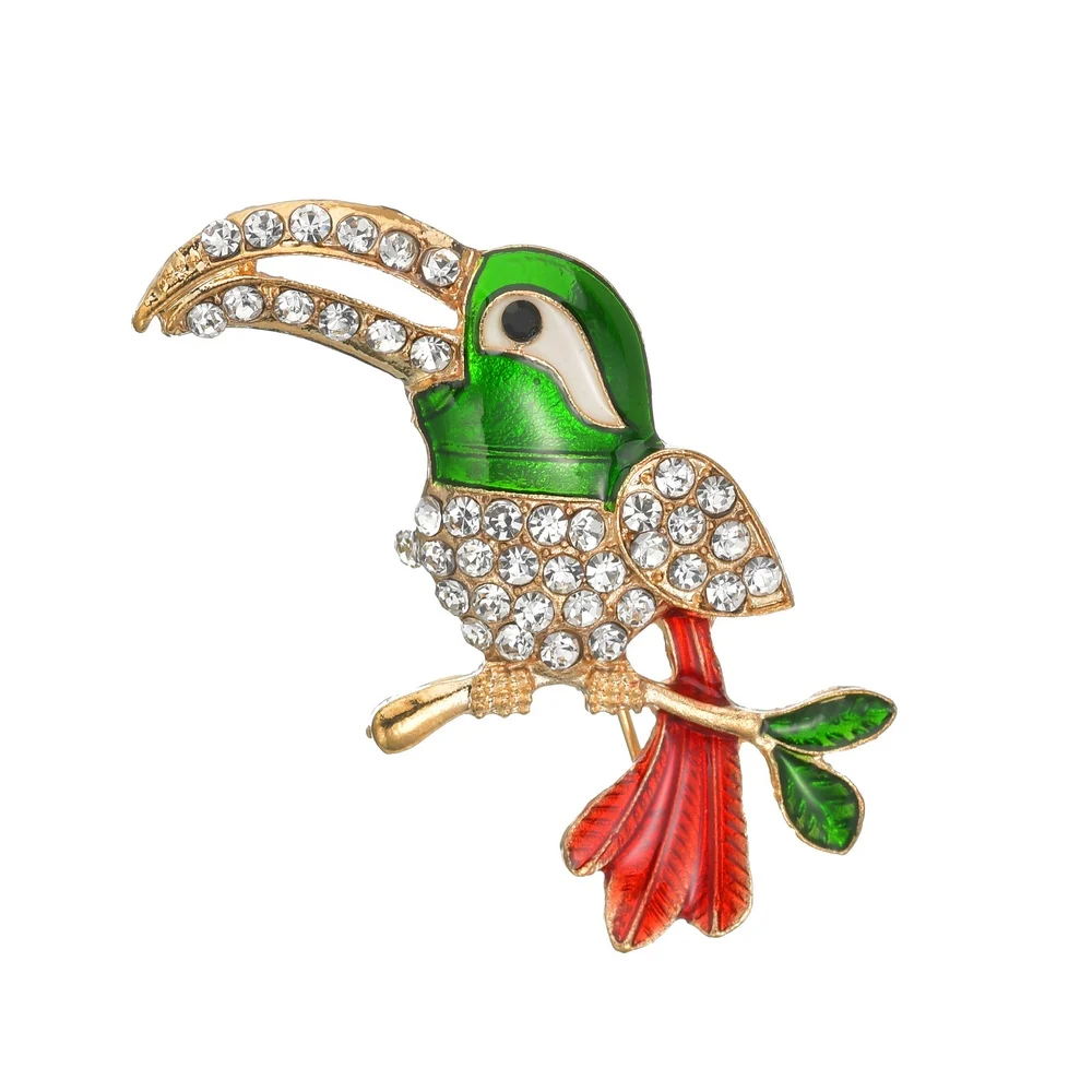 MissCyCy винтажные красивые красочные попугаи Броши для женщин модная брошь со