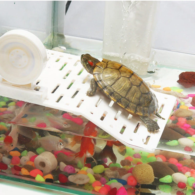 1 шт Пластиковые декорационные платформа гусеничный защита подняться полка