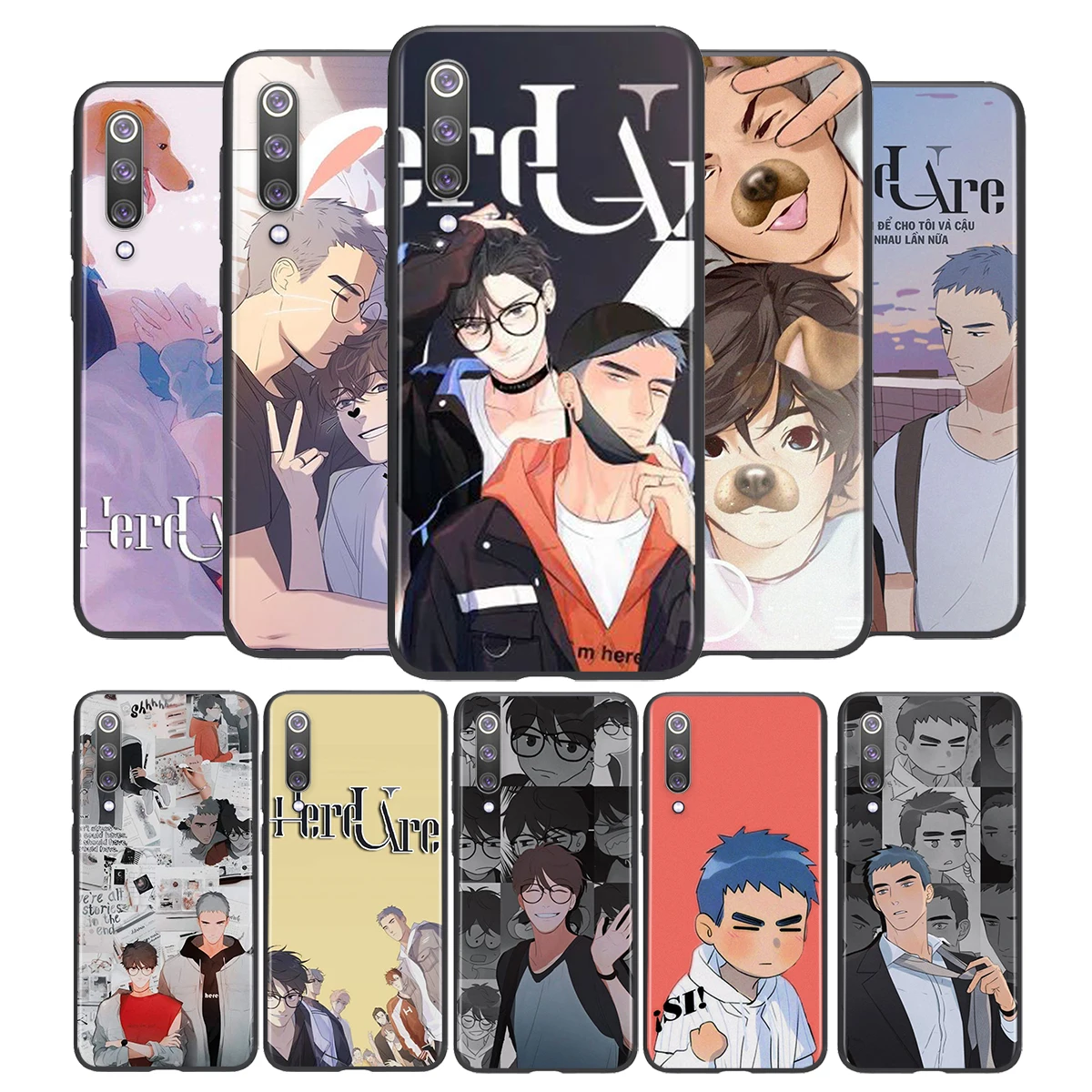 

Anime cute boy here u For Xiaomi Mi 11i 11 10T 10 9T 9 A3 8 Lite CC9 SE Note10 Lite Ultra Pro Black Soft Phone Case