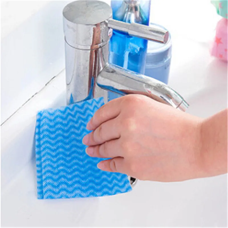 New Useful 80pcs Washing Dish Towel Environmental Disposable Magic Kitchen Cleaning Cloth Non-stick Oil Wiping Rags Bag | Дом и сад