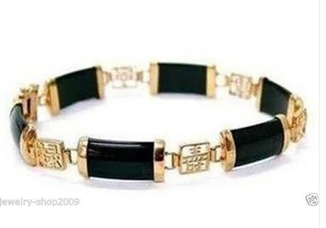 &gt Ювелирные изделия красивый черный нефритовый браслет AAA стиль тонкой jewe