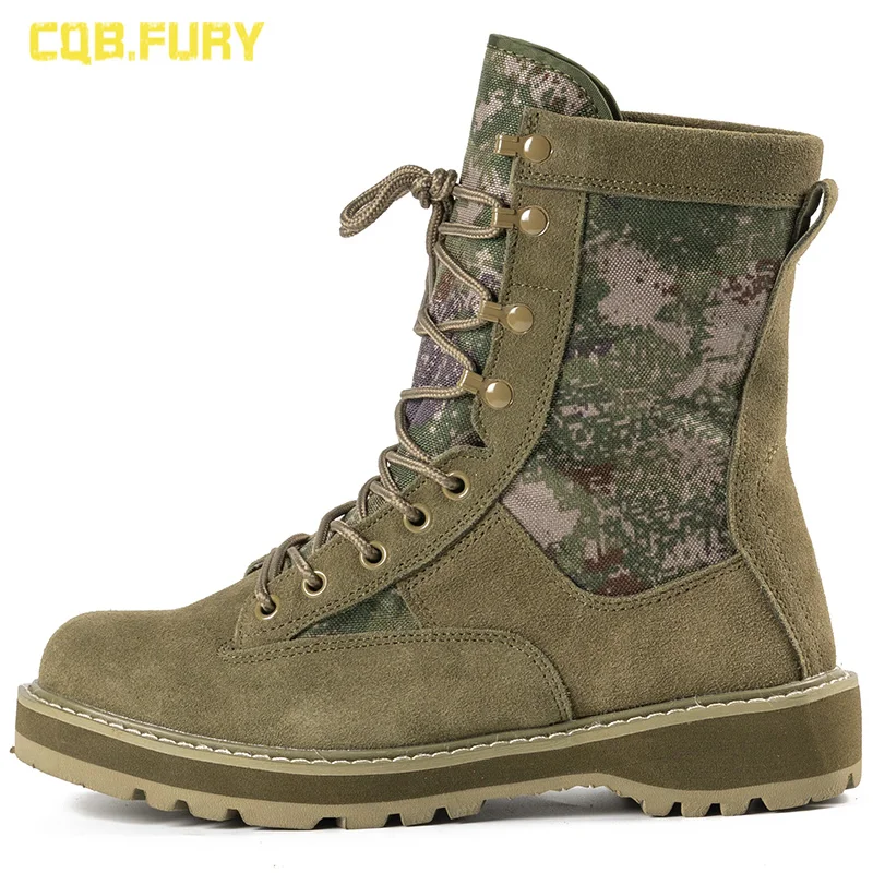 Autumn High-Top Breathable Military Fan Boots Martin Combat Special Forces Worker Desert Combat High-Top Hiking Boots men