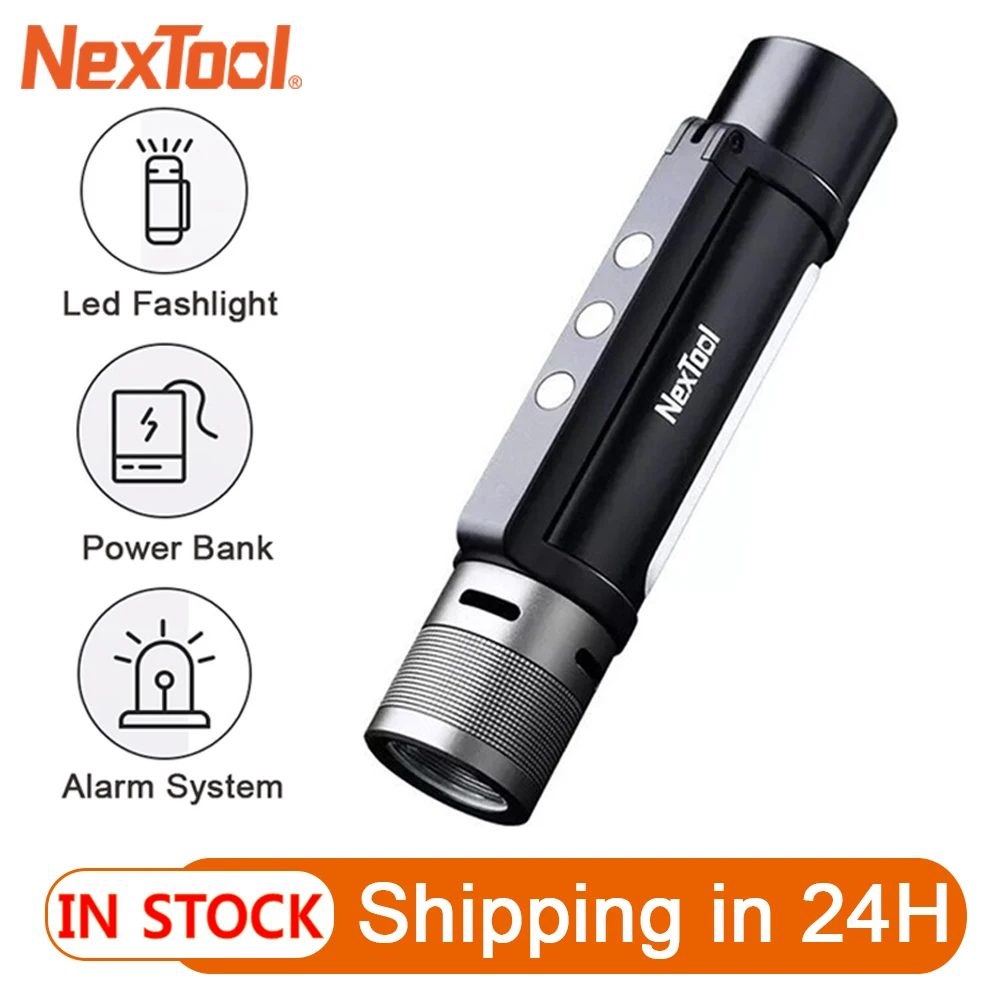 NexTool Flash светильник для улицы 6 в 1 IPX4 водонепроницаемый звуковой сигнал | Смарт-гаджеты -4001275444336