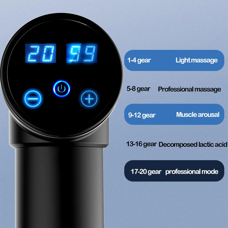 Профессиональный Массажный пистолет перкуссионная терапия массажер