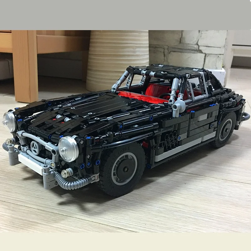 Buildmoc 300SL ི Gullwing Supercar Racers автомобили Спортивная модель автомобиля строительные