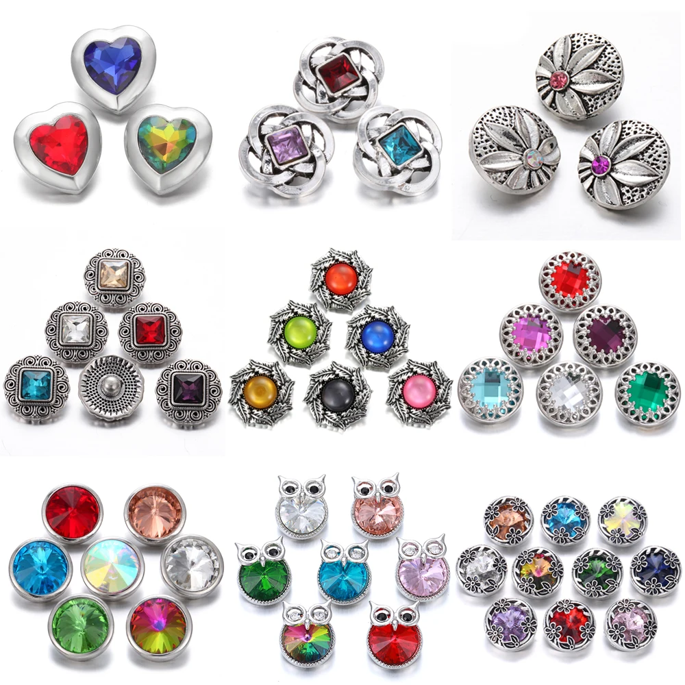 6 шт./лот новинка 2020 кнопки ювелирные изделия смешанные металлические 18 мм со