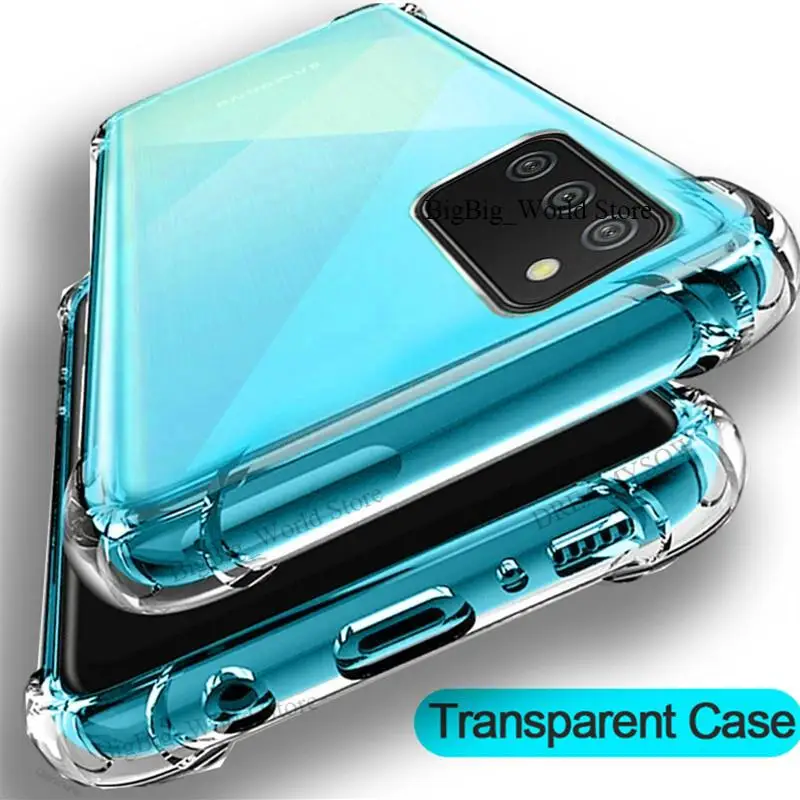 

Shockproof Case For Samsung Galaxy A52 A42 A12 A02 A02s A21S S21 S20 Ultra Plus A31 A41 A51 A71 S20FE M51 M31S Transparent Cover