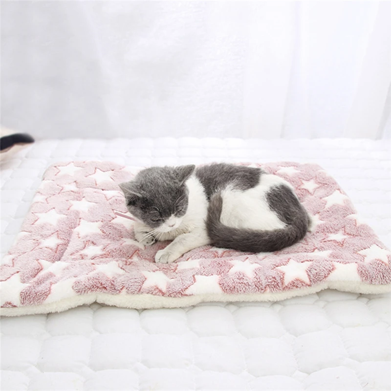 Soft Flannel Pet Mat dog Bed Winter Thicken Warm Cat Dog Blanket puppy Sleeping Cover Towel cushion for small Medium large dogs | Дом и сад