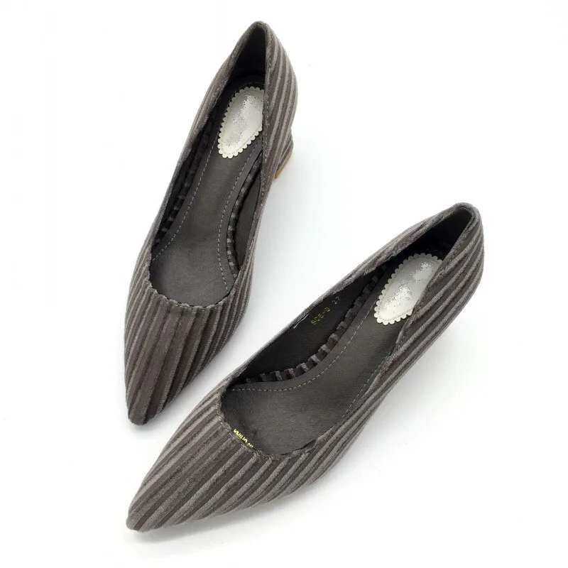 

Shoes Women Pumps Spring Autumn Fashion High Heel Slip-On Stripe Female Shoes Ladies Footwear Single Shoes Zapatos Mujer Black