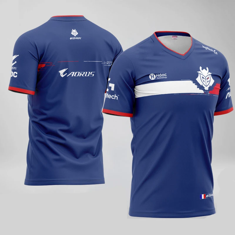 

Summer New Men's Team Uniforms E-Sports Uniforms Team Competition Fan T-Shirt Quick-Drying Sports Short-Sleeved Large Size