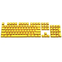 personality 104 key full set pbt backlight electroplated metal texture keycaps for game mechanical keyboard