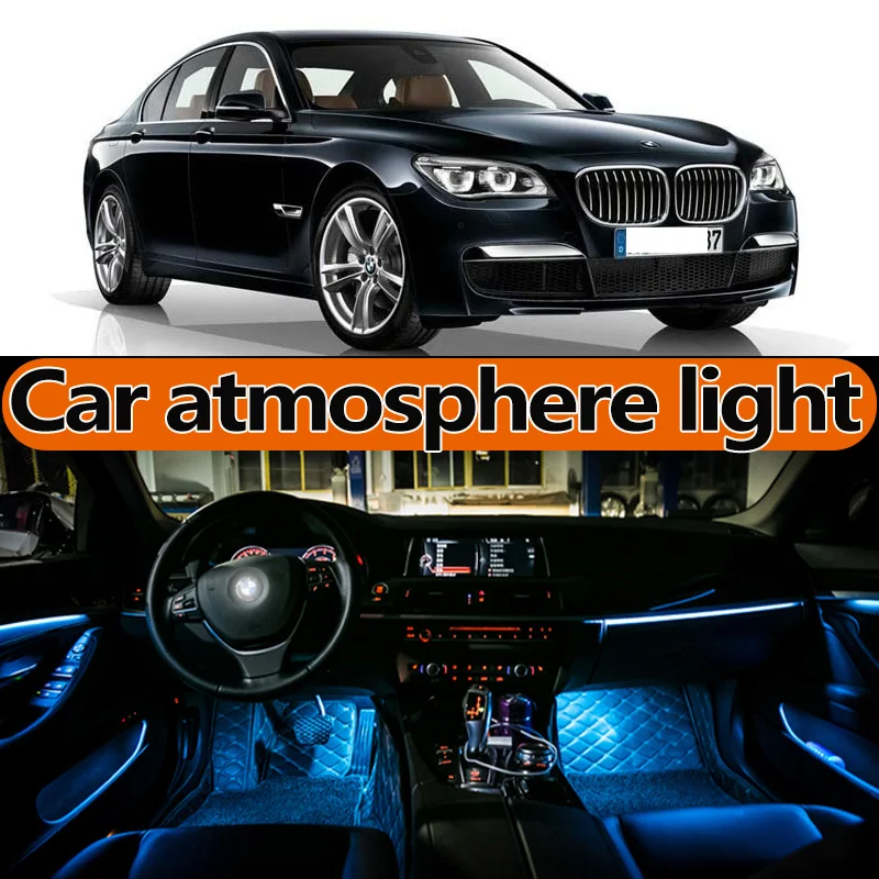 

Для BMW 7-series 730 740 750 755 E65F01F02F03F04G11G12 атмосферная лампа носветильник свет светильник свет Светодиодные модификации аксессуары