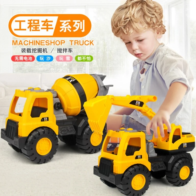 Детская имитация подвижного строительного автомобиля игрушечный экскаватор