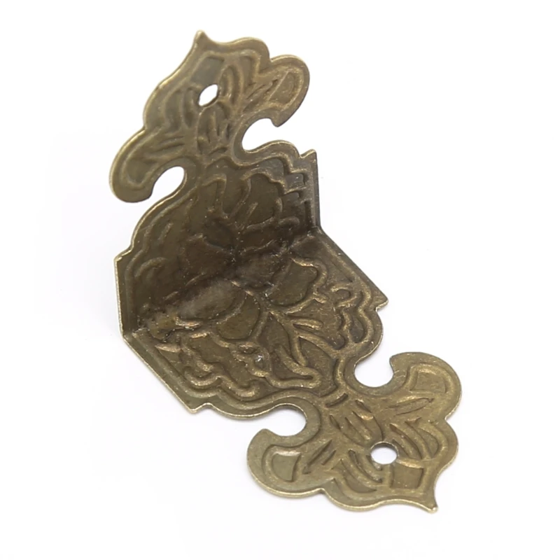 

12xAntique Bronze Decorative Jewelry Box Wood Case Feet Leg Corner Protector