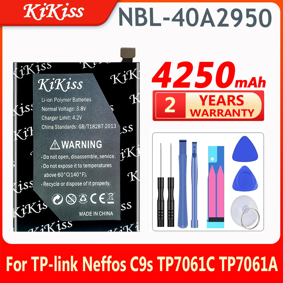

Аккумулятор KiKiss 4250 мАч для TP-link Neffos C9s TP7061C TP7061A